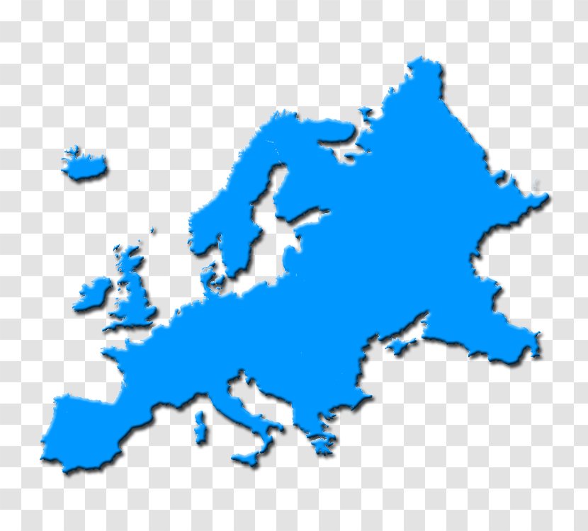 Europe Blank Map Border - Area Transparent PNG