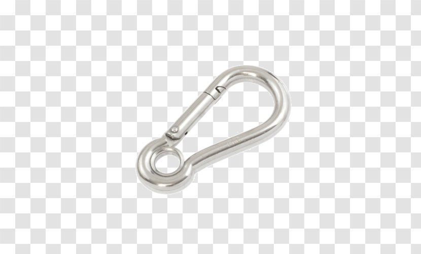 Carabiner Hook Marine Grade Stainless Steel - Screw Transparent PNG