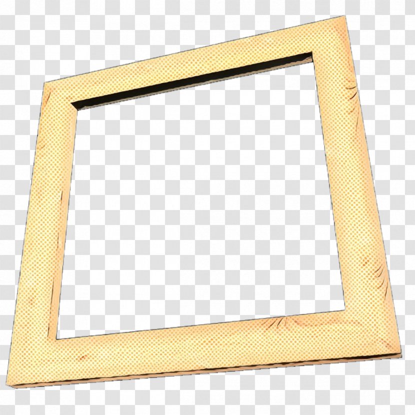 Vintage Retro Frame - Yellow - Interior Design Picture Transparent PNG