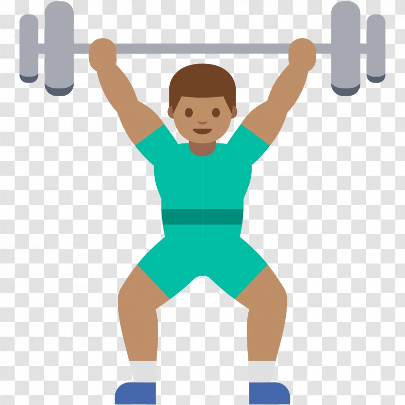EmojiWorld Olympic Weightlifting Physical Exercise Emoticon - Finger - WEIGHT Transparent PNG
