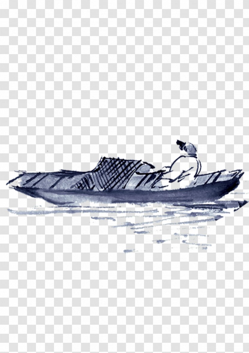 Watercraft Rowing Boat - Poster - Ink Transparent PNG