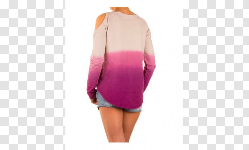 Sleeve Shoulder Pink M Bluza Blouse - Magenta - Ombre Transparent PNG