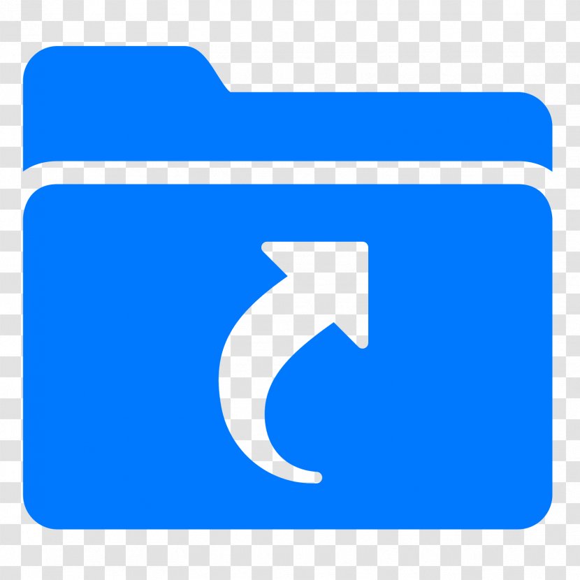 Directory Symbolic Link Computer File - Blue - Active Icon Transparent PNG