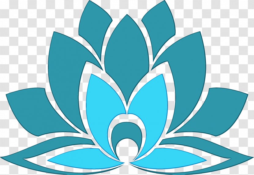 Watercolor Flower Background - Paint - Symmetry Logo Transparent PNG