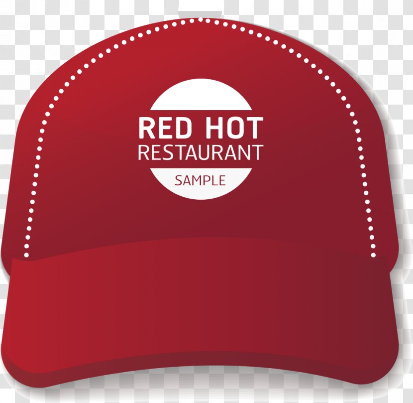 Baseball Cap Hat - Label - Vector Creative Design Sports A Red Fig. Transparent PNG