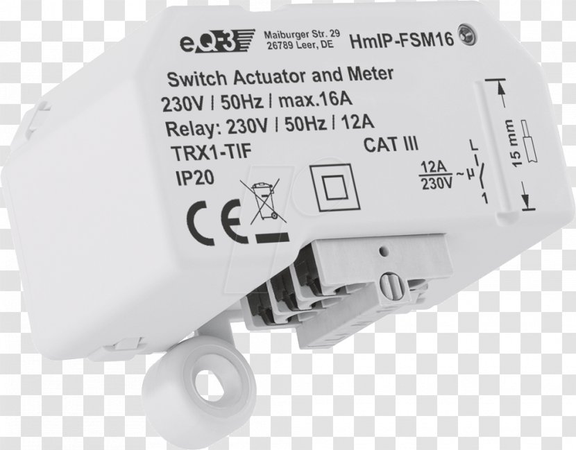 Homematic IP Actuator HmIP-FSM Home Automation Kits Internet Protocol Address - Homematic-ip Transparent PNG