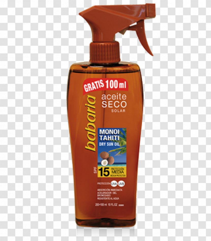 Sunscreen Indoor Tanning Lotion Aerosol Spray Monoi Oil Transparent PNG