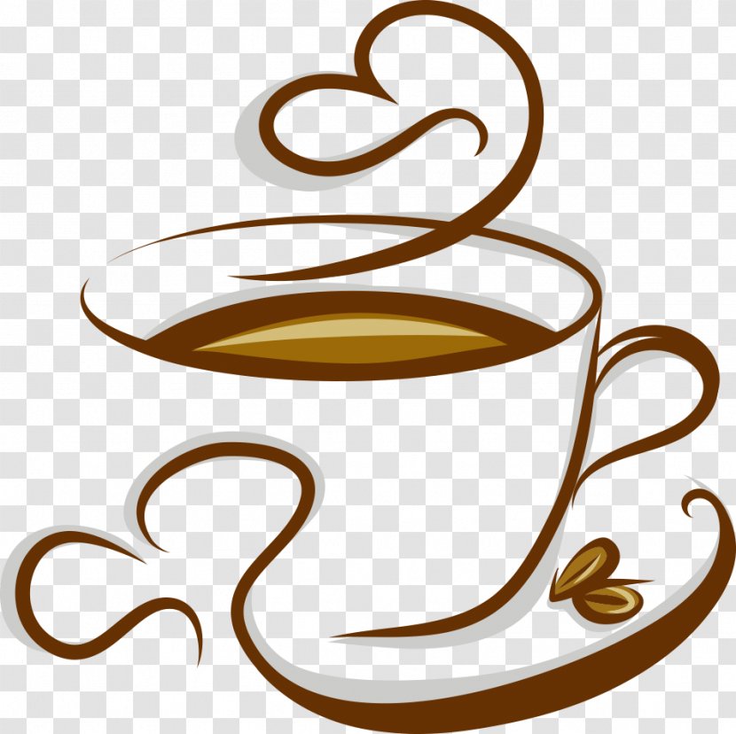 Coffee Cappuccino Espresso Tea Cafe - Serveware - Vector Cup Of Transparent PNG