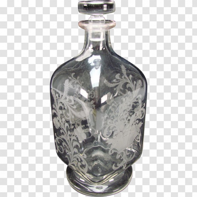 Glass Bottle Decanter Vase - Floral Bottles Transparent PNG