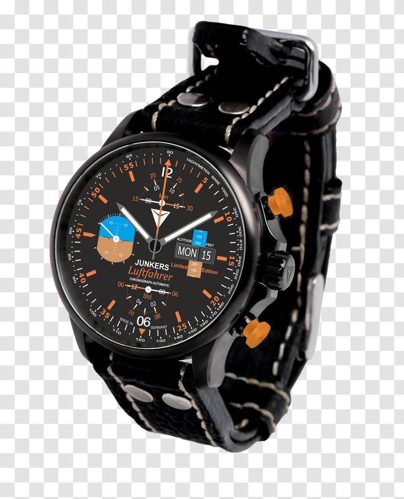 Chronometer Watch Glashütte Chronograph Eurofighter Typhoon - Strap Transparent PNG