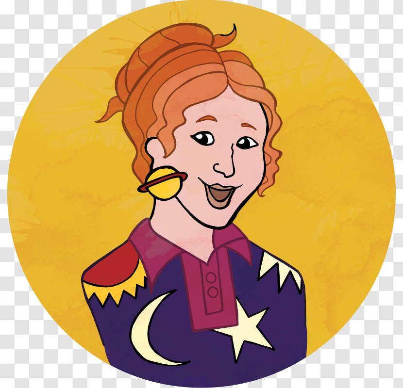 Ms. Valerie Frizzle Illustration Clip Art Human Behavior - Cartoon - Rowling Graphic Transparent PNG