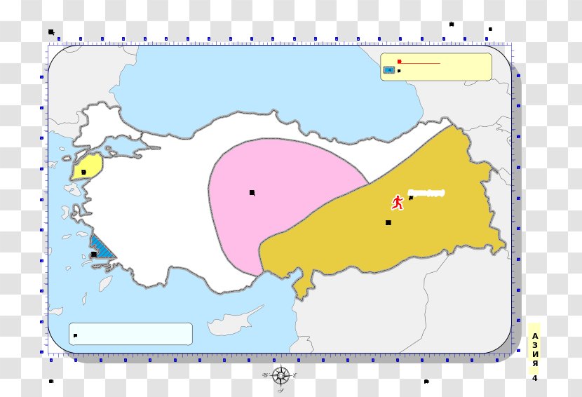 Water Resources Ecoregion Turkey Line Point - Map Transparent PNG