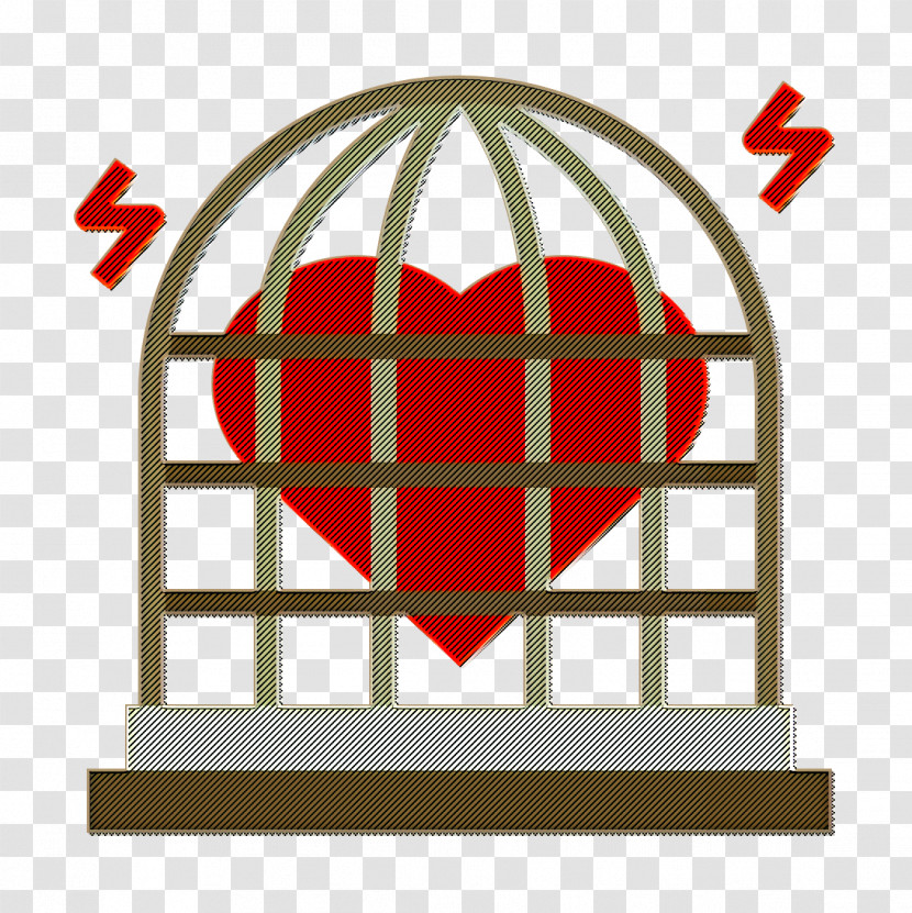 Heart Icon Cage Icon Punk Rock Icon Transparent PNG
