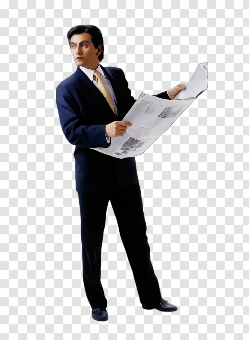 Standing Suit Formal Wear White-collar Worker Business - Tuxedo Uniform Transparent PNG