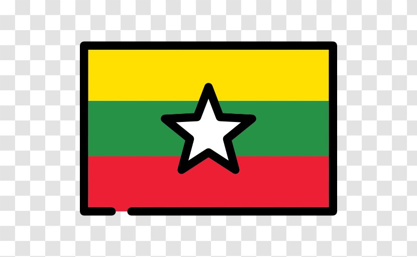 Burma Flag - Yellow Transparent PNG
