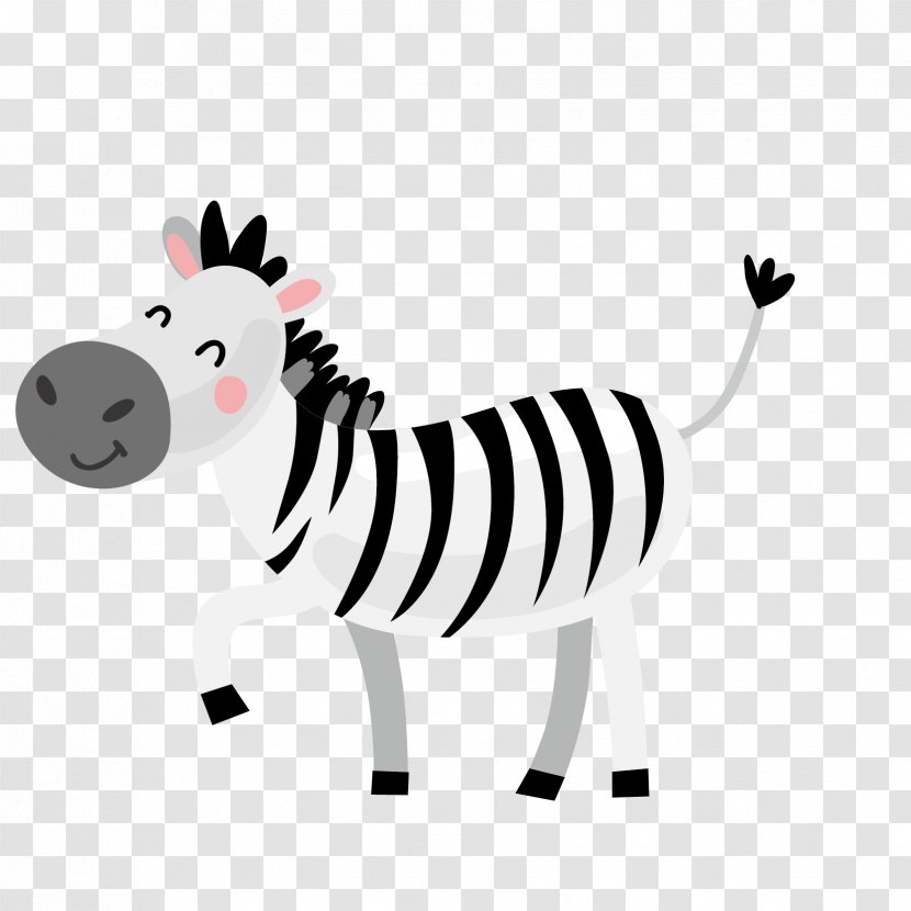 Cartoon Cuteness Clip Art - Zebra Transparent PNG