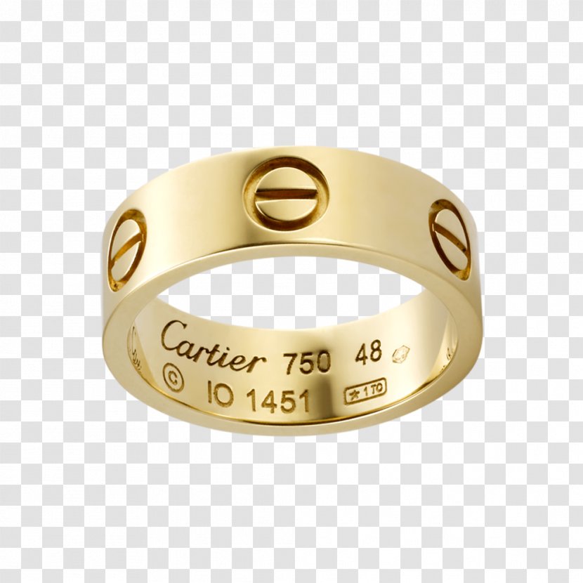 Cartier Ring Colored Gold Diamond - Imitation Transparent PNG