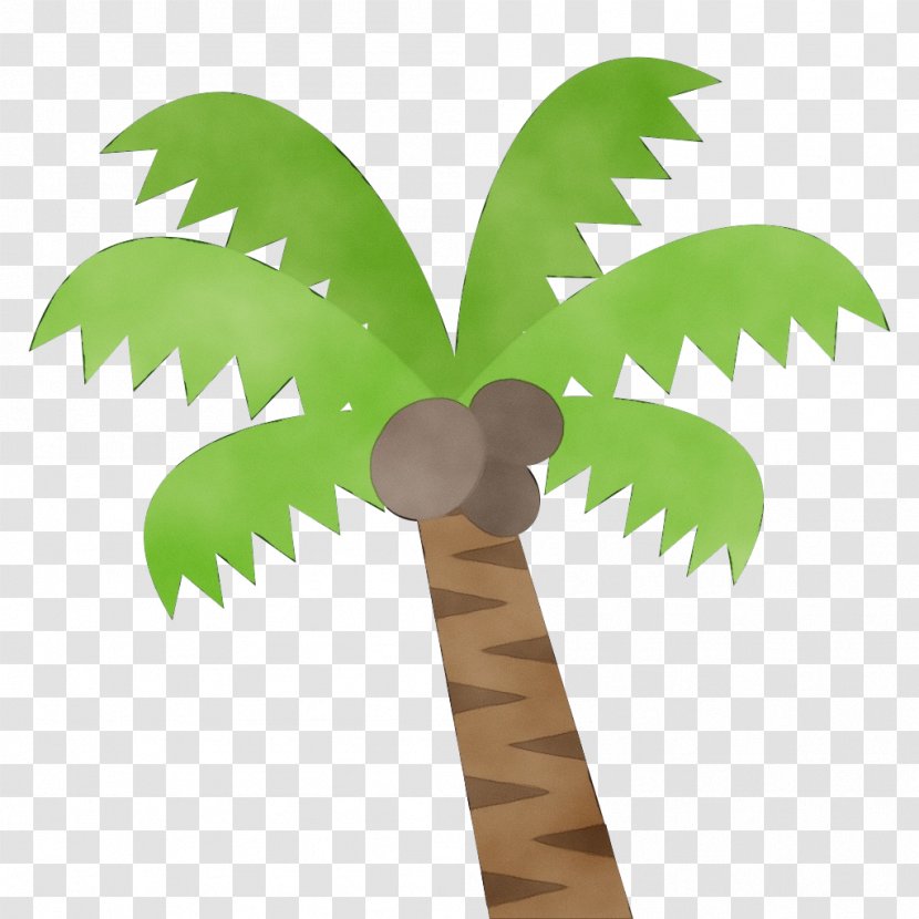 Coconut Tree Cartoon - Emoji - Flower Flowerpot Transparent PNG