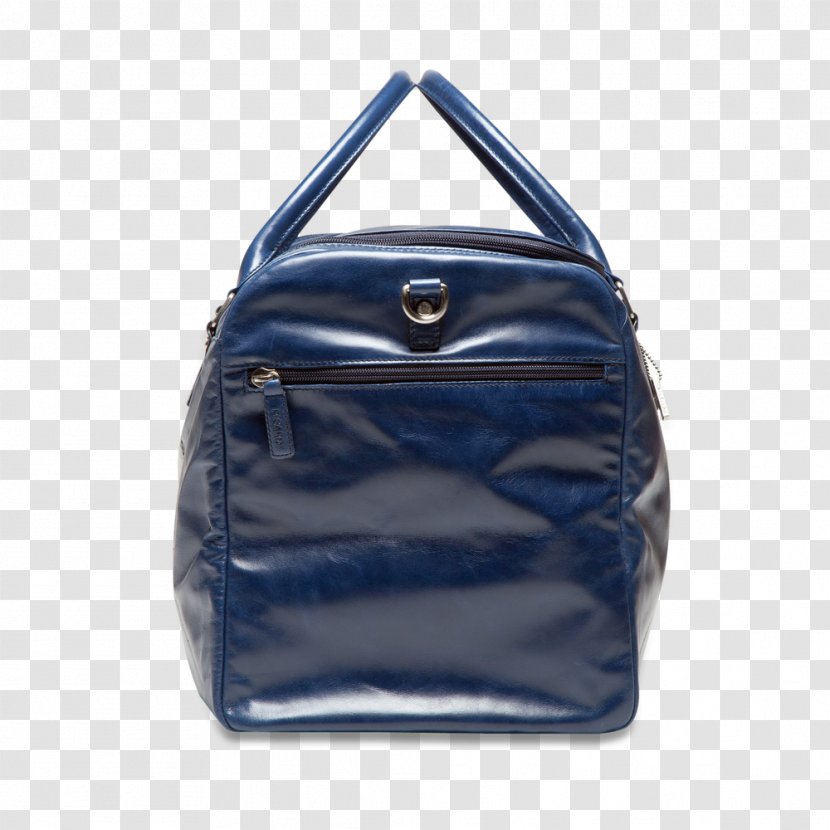 Leather Handbag Calfskin Feintäschner - Blue - Travel Weekend Transparent PNG