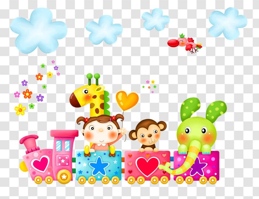 Day Of Pre-school Teacher And All Staff Holiday Mothers Daytime Kindergarten - Heart - Cartoon Train Transparent PNG