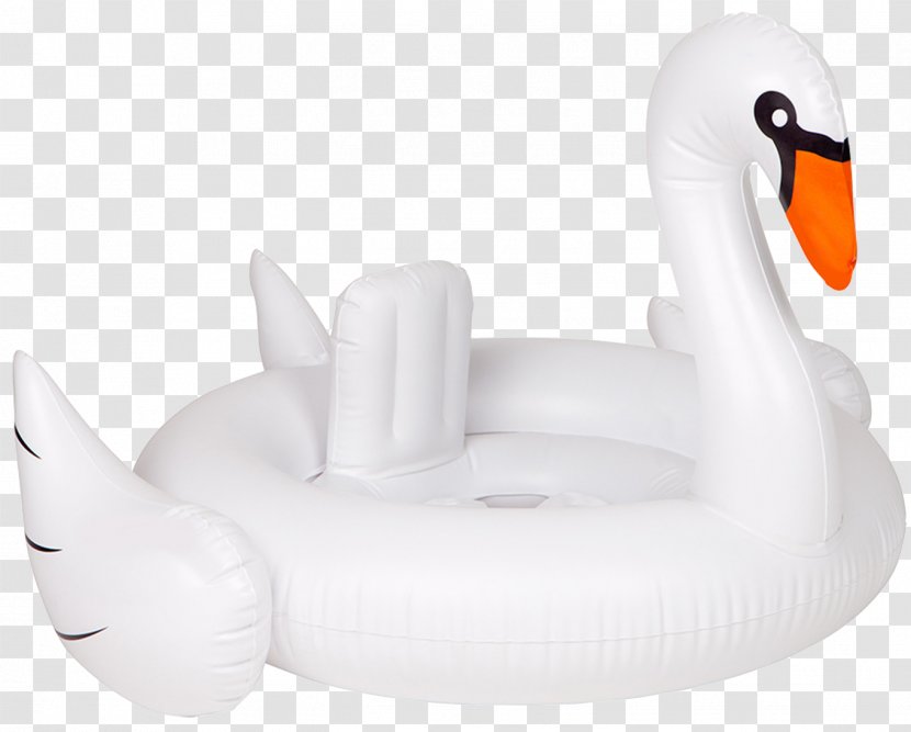 Inflatable Infant Cygnini Swimming Pool Swim Ring - Swan Transparent PNG