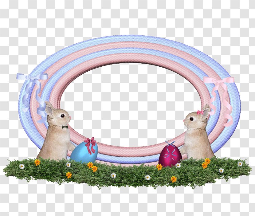 Easter Bunny Picture Frames Clip Art - Egg Hunt - Border Transparent PNG