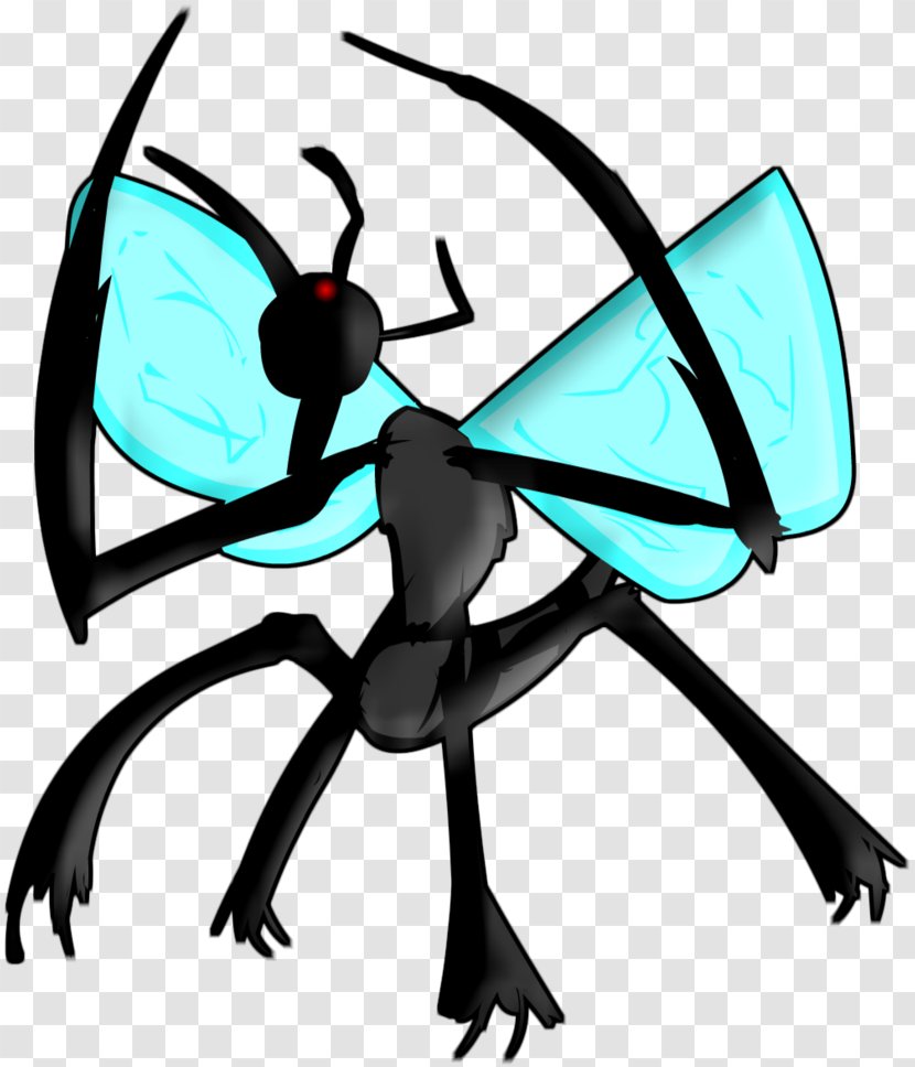 Clip Art Insect Cartoon Character Black - Pollinator - Stalker Creepy Story Transparent PNG