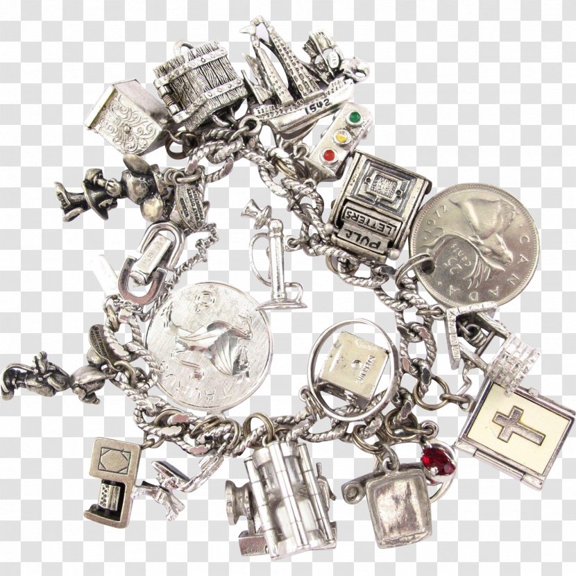 Jewellery Silver Charm Bracelet Metal Clothing Accessories - Blingbling Transparent PNG