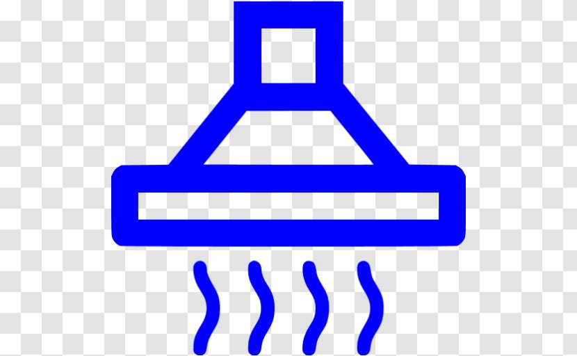 Exhaust Hood Symbol - Electric Blue Transparent PNG