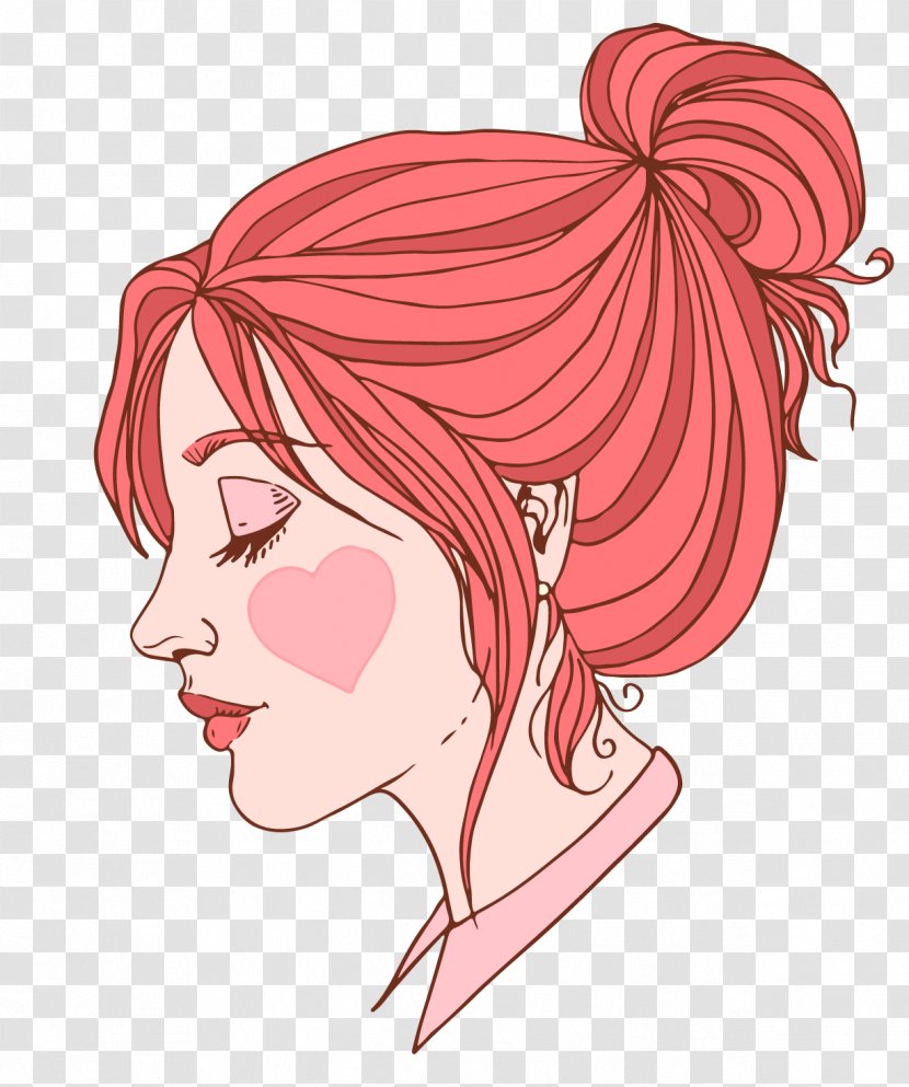Adobe Illustrator Woman Download - Cartoon - Vector Beauty Avatar Transparent PNG