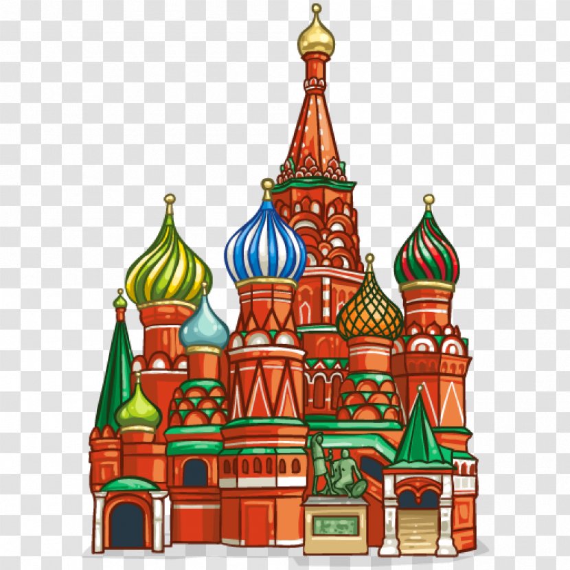 Saint Basil's Cathedral Red Square Novodevichy Convent Petersburg Cross-stitch - Christmas Tree Transparent PNG