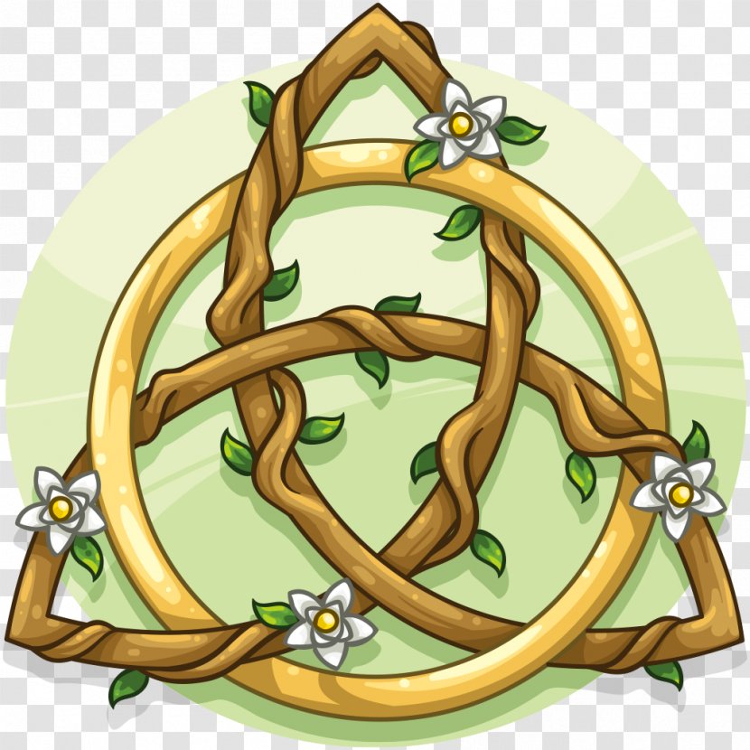 Triquetra Symbol Witchcraft Wicca Druid - Flowering Plant Transparent PNG