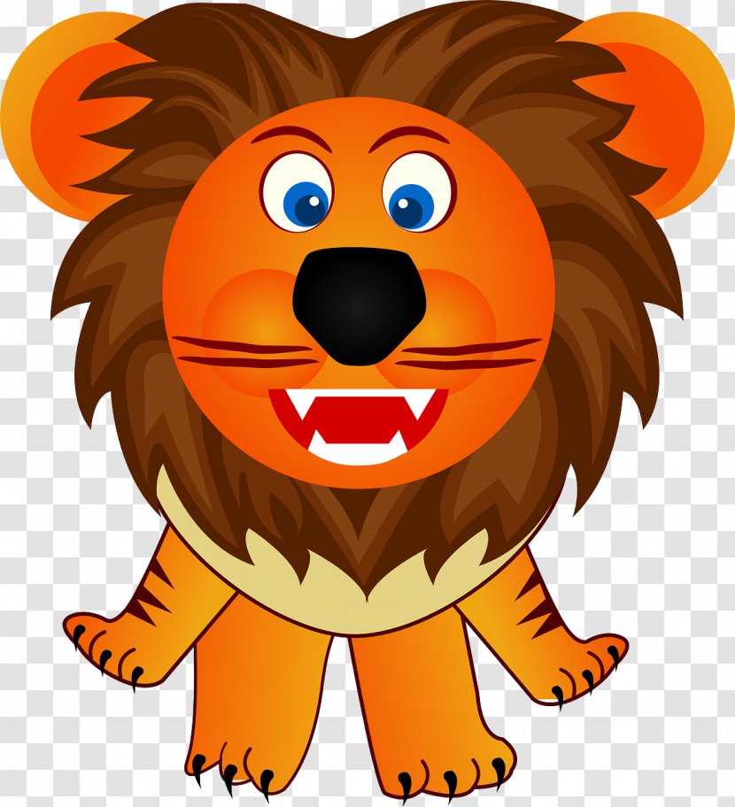 Lion English Vocab For Kids Square Animals - Mammal - Cute Transparent PNG