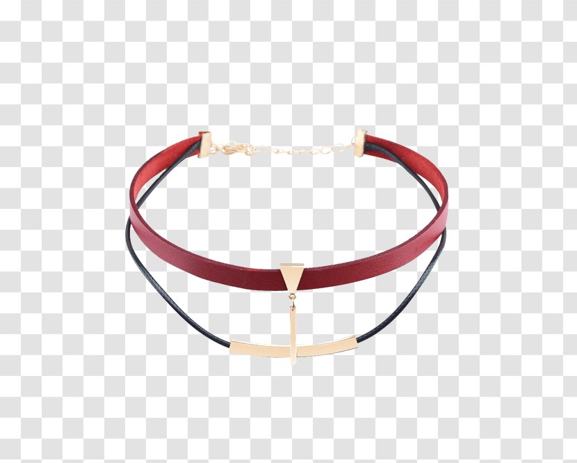Bracelet Necklace Choker Collier Uniforme Leather - Artificial Transparent PNG
