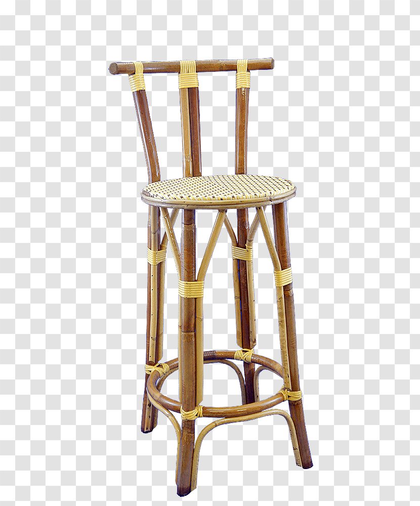 Bar Stool Chair Rattan Table Transparent PNG