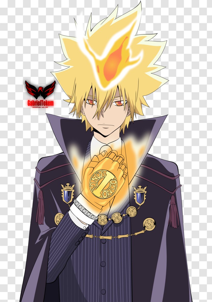 Tsunayoshi Sawada Reborn! Vongola Family Byakuran Artland - Watercolor - Reborn Transparent PNG