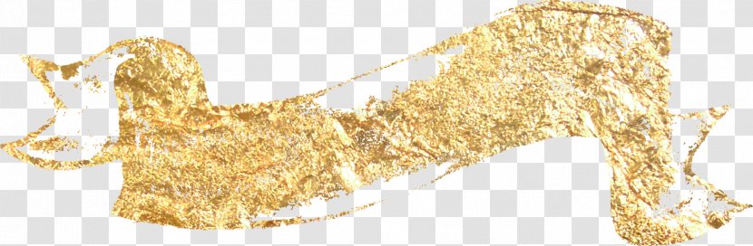 Gold Leaf Material - Vecteur - Ribbon Transparent PNG