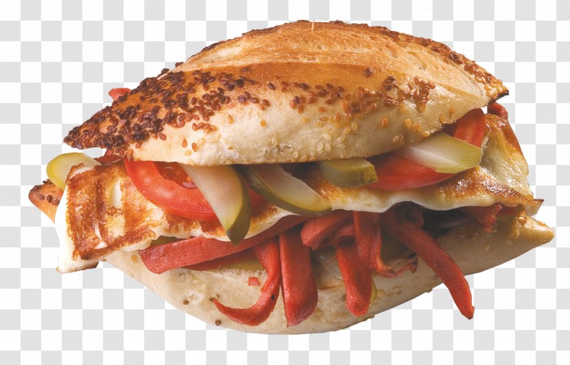 Breakfast Sandwich Kumru Ham And Cheese Fast Food Sujuk - Toast Transparent PNG