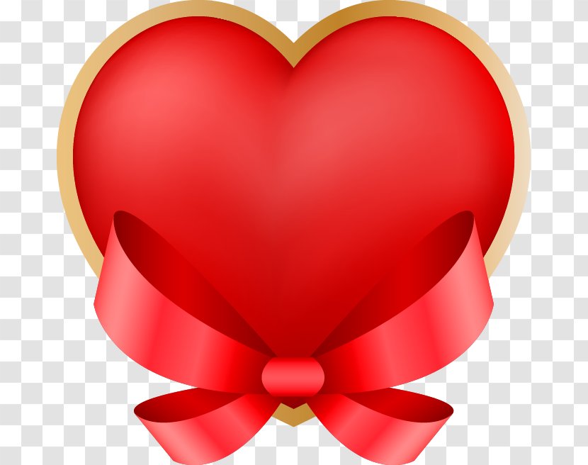 Heart Red Clip Art - Tree - Heart-shaped Bow Pattern Transparent PNG