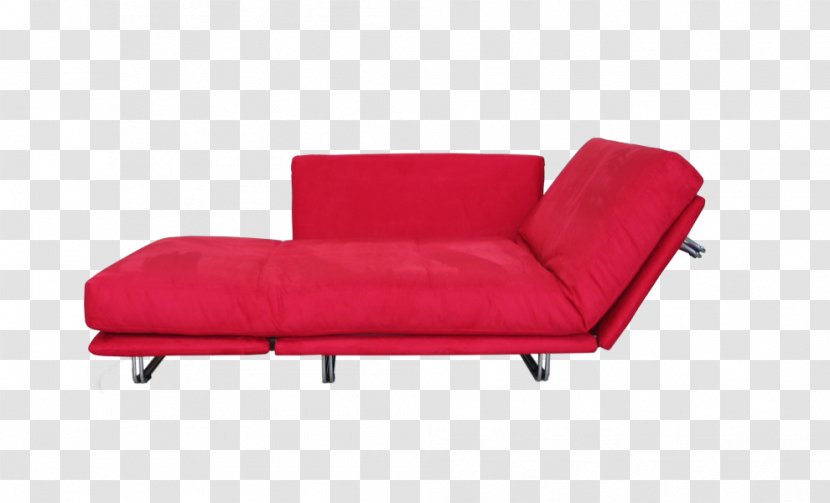 Sofa Bed Chaise Longue Couch Futon Comfort - Red - Chair Transparent PNG