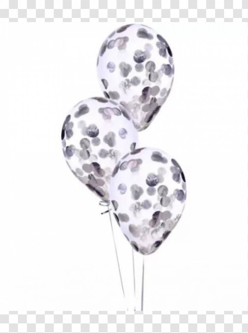 Toy Balloon Silver Confetti - Ball Transparent PNG
