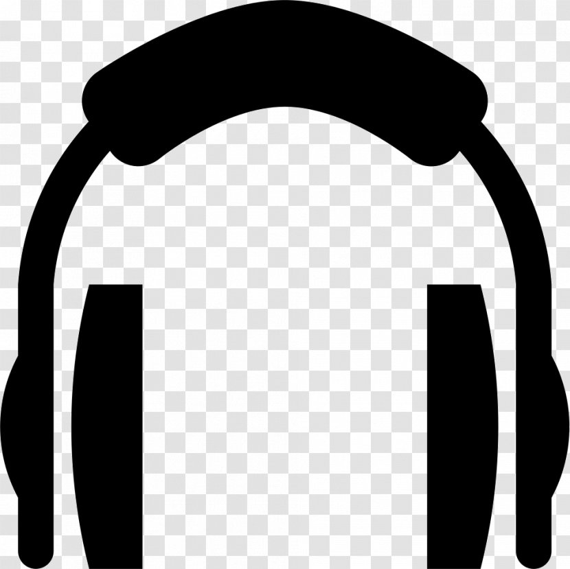 Headphones Microphone - Monochrome Photography Transparent PNG