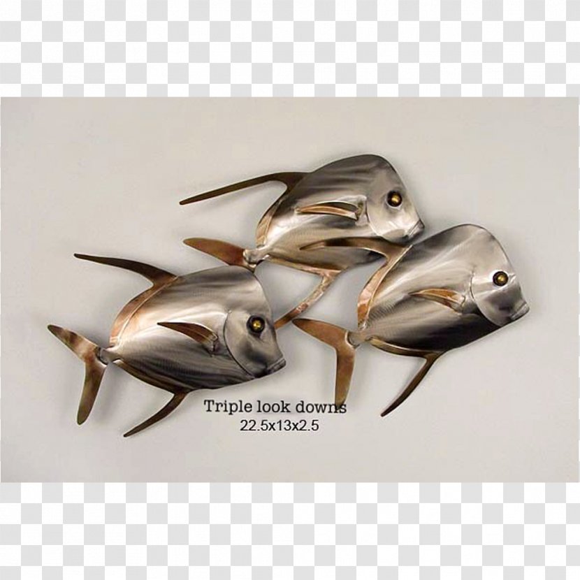 Lookdown Decorative Arts Metal Shoaling And Schooling - Fish - 3D Transparent PNG