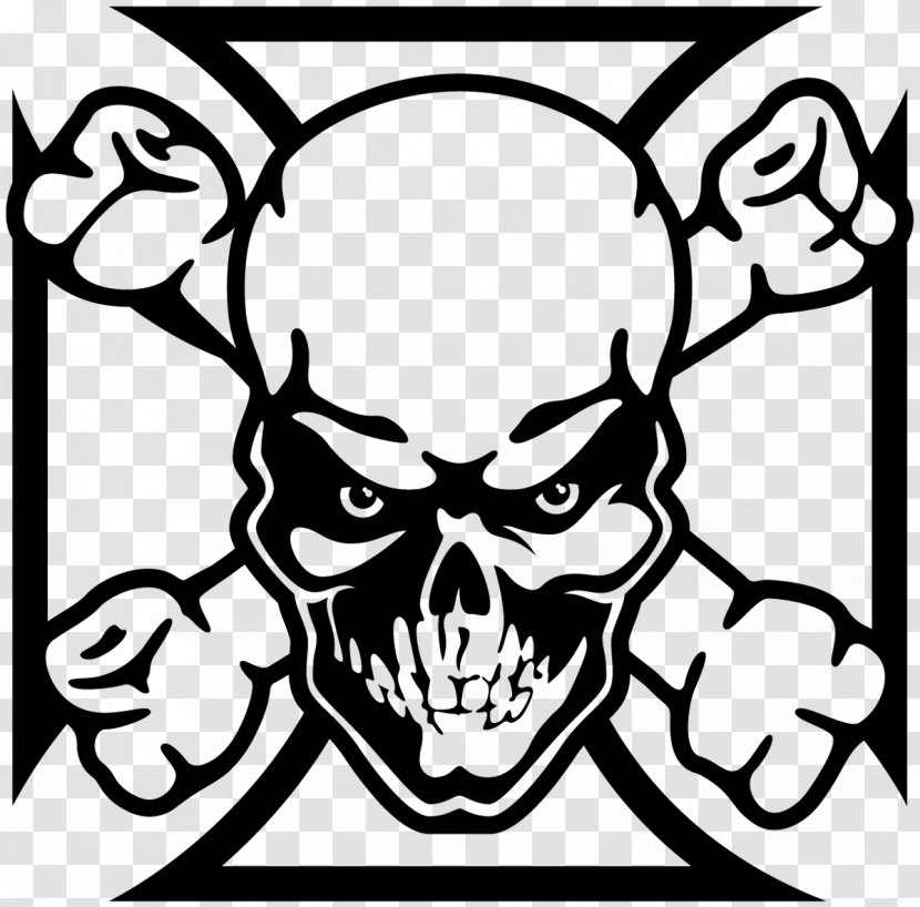 Sticker Drawing Miser Decal - Silhouette - Skull Viking Transparent PNG