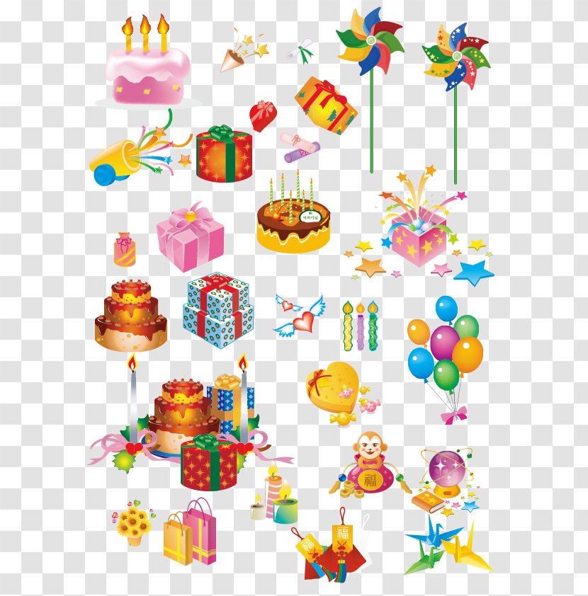 Birthday Cake Gift Clip Art - Food - Present Transparent PNG