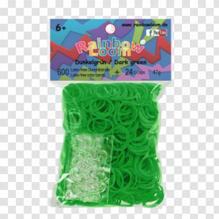 Rainbow Loom Rubber Bands Toy Bracelet Natural - Green Transparent PNG