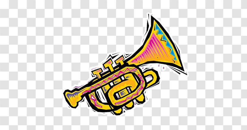Trumpet Musical Instrument Clip Art - Silhouette - Instruments Transparent PNG