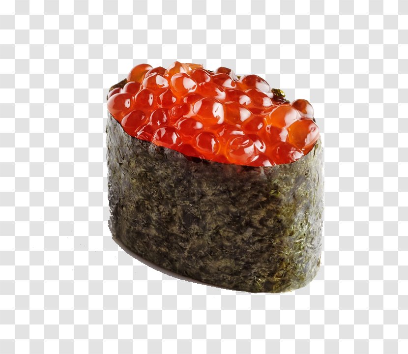 Sushi Japanese Cuisine Onigiri Unagi Caviar Transparent PNG