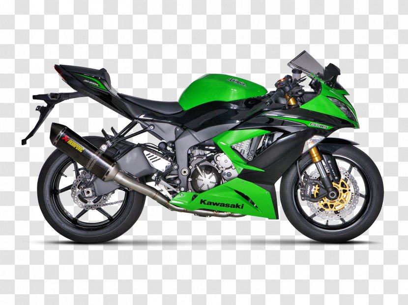 Exhaust System Ninja ZX-6R Kawasaki Motorcycles - Motorcycle Transparent PNG