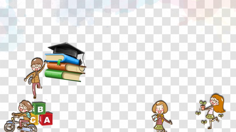 Cartoon Drawing - School - Books Transparent PNG